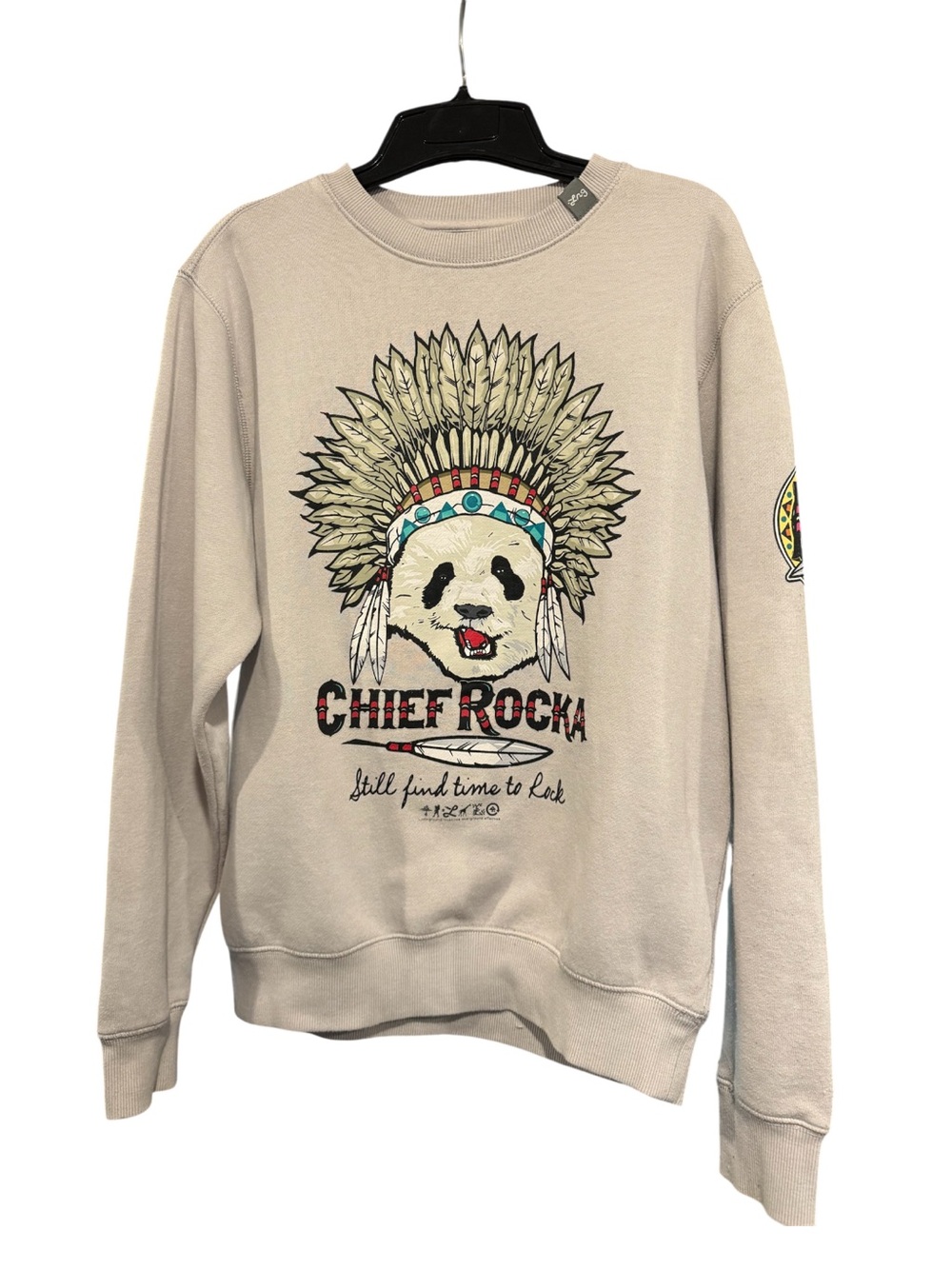 Vintage LRG Chief Rocka Panda Graphic Sweatshirt - Size Medium - unisex
